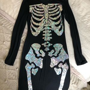 Halloween Skelton dress